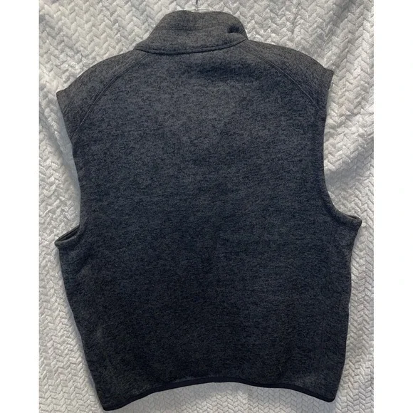 Beverly‎ Hills Polo Club Dark Gray Marled Zip Up Vest Men's Size L - Picture 3 of 7